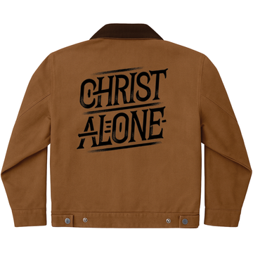 Christ Alone Duck Cloth Work Jacket-Duck Brown
