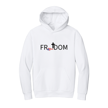 Cross Politic Freedom Hoodie-White