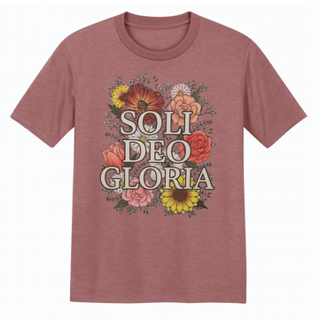 Soli Deo Gloria Tri-Blend Tee Blush Frost